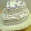 2 tier heart shape lavender